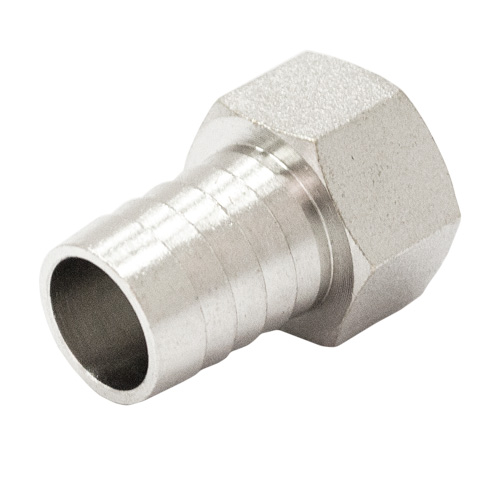 Штуцер для шланга 1/2" x 18 с ВР никелир.