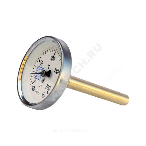 Термометр биметалл ТБП-Т 200С Дк63 L=50 G1/2" осевой НПО ЮМАС