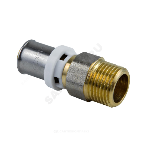 Муфта МП пресс лат Дн16х3/4" НР Aquasfera 8001-02