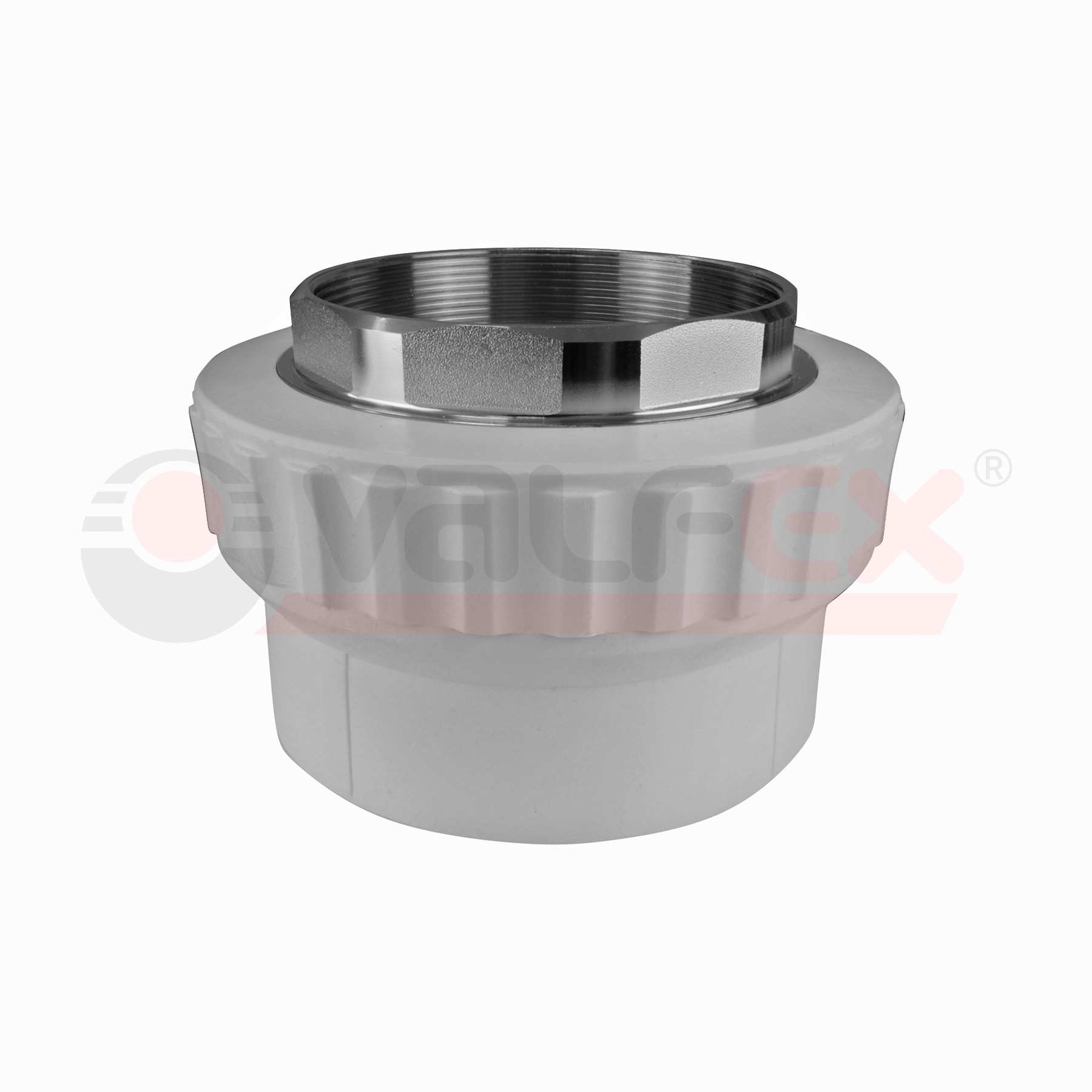 Муфта переходная с внутренней резьбой  50 х 1 1/2" под ключ (12/4) (Valfex) СЕРАЯ
