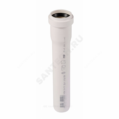 Труба PP-H бел б/н Дн50х1,8 L=1,0м в/к HT Ostendorf 559150