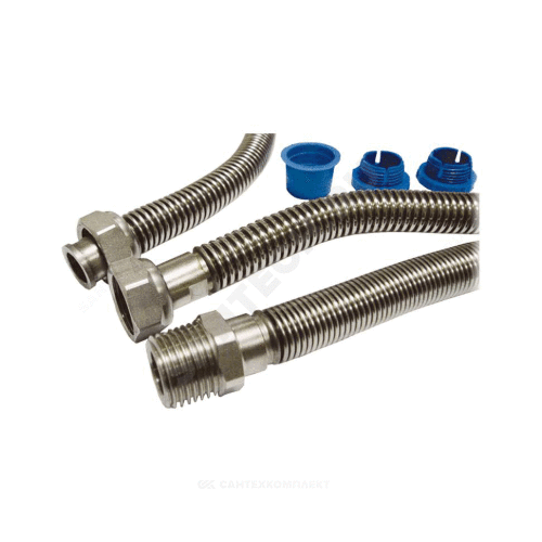 Подводка гибкая д/газа нерж М3/4"-Н3/4" L=0,6м сильфонная Tuboflex