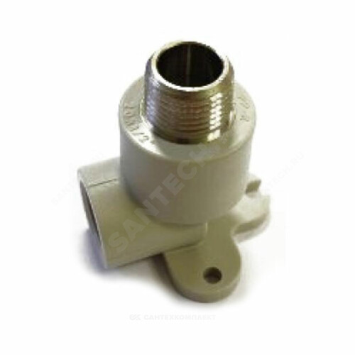 Угольник PP-R сер комб Дн20х1/2" НР с креплением VALFEX 10121020Г