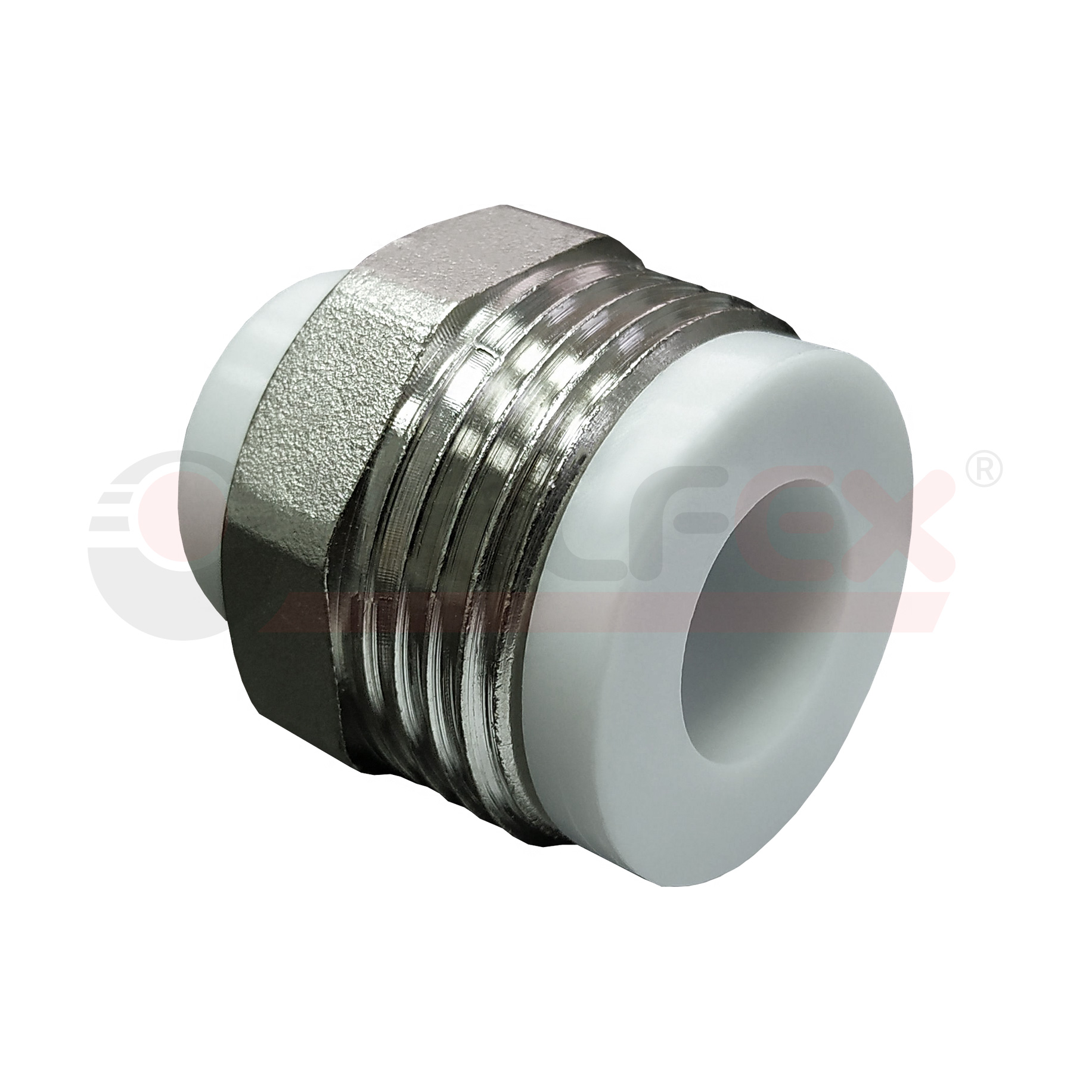 Штуцер НР 32х1 1/4" (80/20) (Valfex) БЕЛЫЙ "ВАЛФ-РУС"