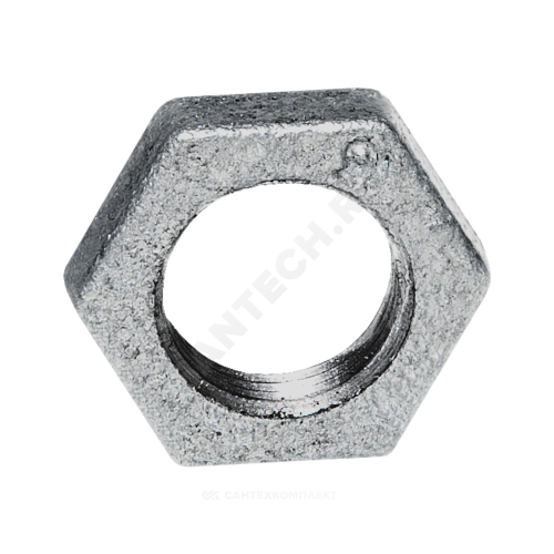 Контргайка чугунная оцинкованная Ду15 (1/2") Fittex