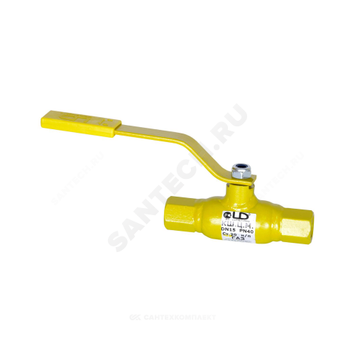 Кран шар ст газ Ду40 Ру40 м/м LD КШ.Ц.М.GAS.040.040.Н/П.02