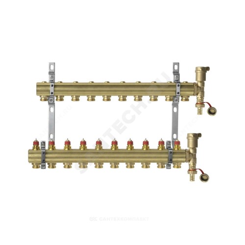 Группа коллект лат клап терм 1" м/м 3в 3/4" ЕК н/р в/к FHF-set Danfoss 088U0703