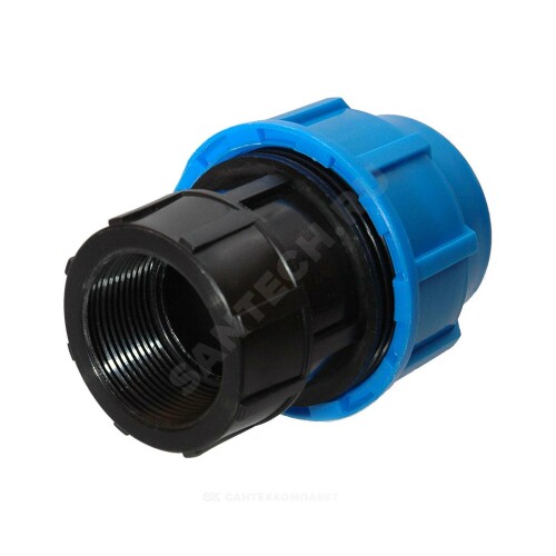 Муфта ПЭ компресс Дн20х1/2" ВР ТПК-АКВА 52002012