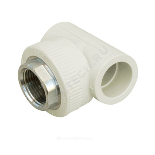 Тройник PP-R бел комб п/ключ Дн50х1 1/2" ВР РосТурПласт 10751 ..