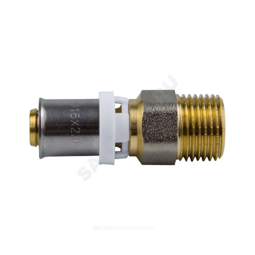 Муфта МП пресс лат Дн16х3/4" НР Aquasfera 8001-02
