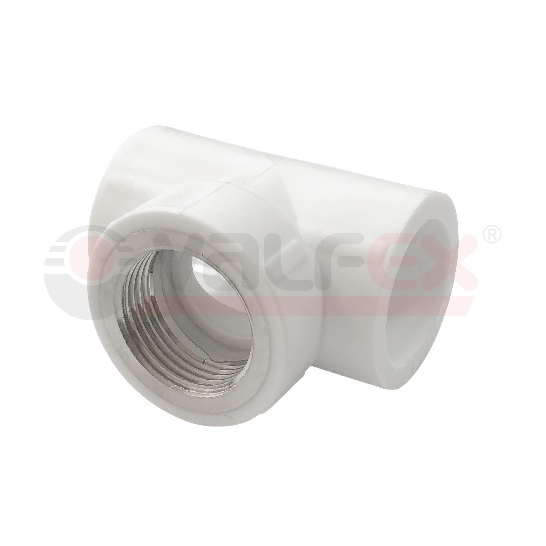 PRO Тройник переходной с внутренней резьбой 32х3/4"х32 (30/10) (Valfex) БЕЛЫЙ