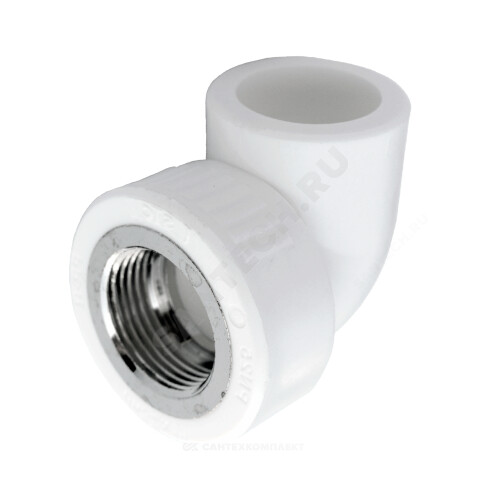 Угольник PP-R бел комб Дн20х1/2" ВР РосТурПласт 10790