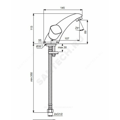Смес/умыв к/затв лит/изл QUADRO Vidima BA243AA