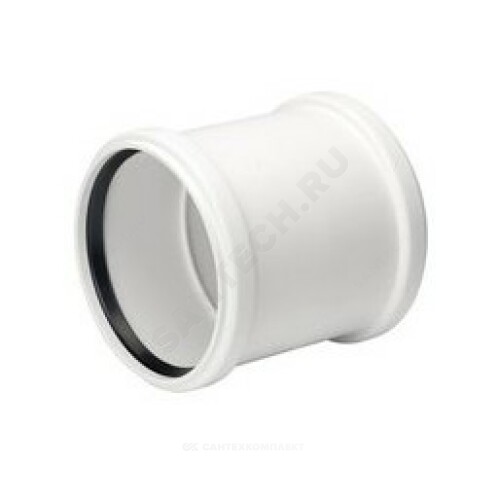 Муфта PP-H 2х-раст бел б/ш б/н Дн90 Rehau 11233441001