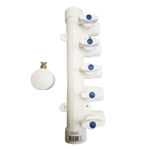 Коллектор 40/5*20w с воздухоотв. СИНИЙ MeerPlast