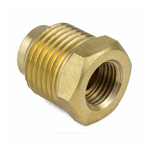 Клапан отсечной лат 5009 маном/термоман 1/4"х1/2" ВР/НР Aquasfera 5009-01