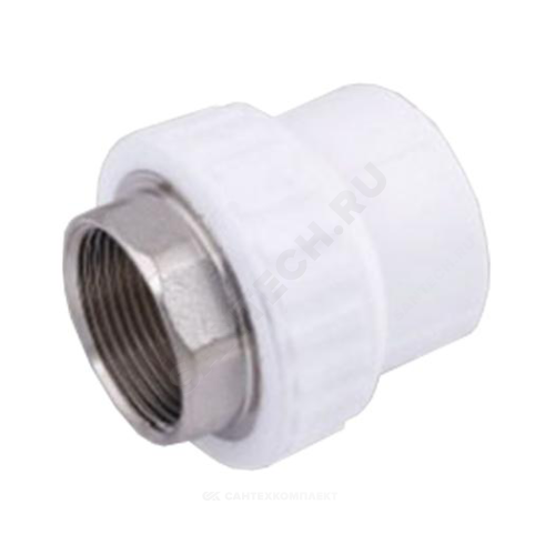 Муфта PP-R бел комб п/ключ Дн90х3" ВР VALFEX 10134090