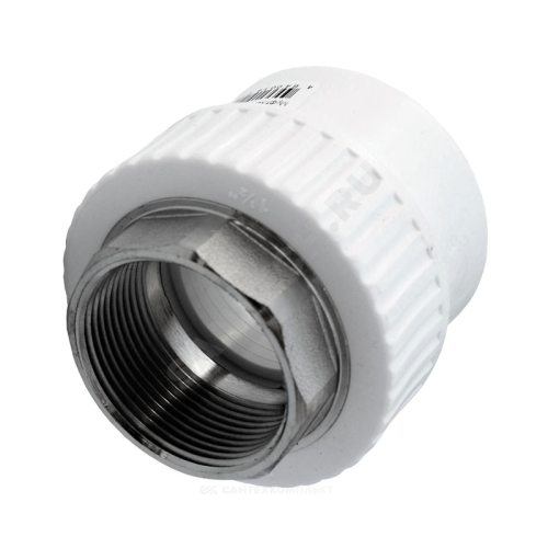 Муфта PP-R бел комб п/ключ Дн40х1 1/4" ВР РосТурПласт 10658