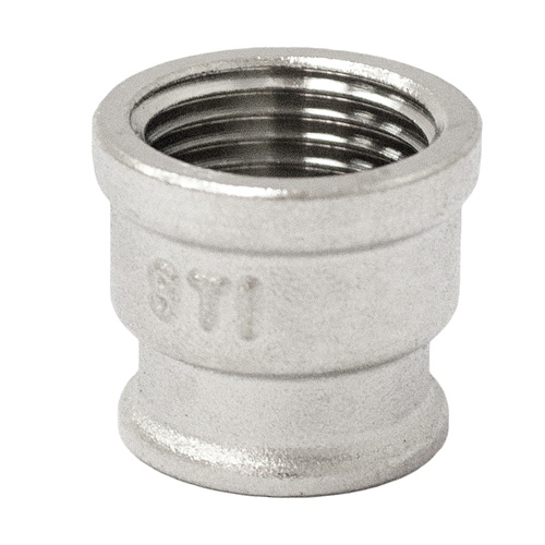 Муфта 1/2" x 3/8" никелир.