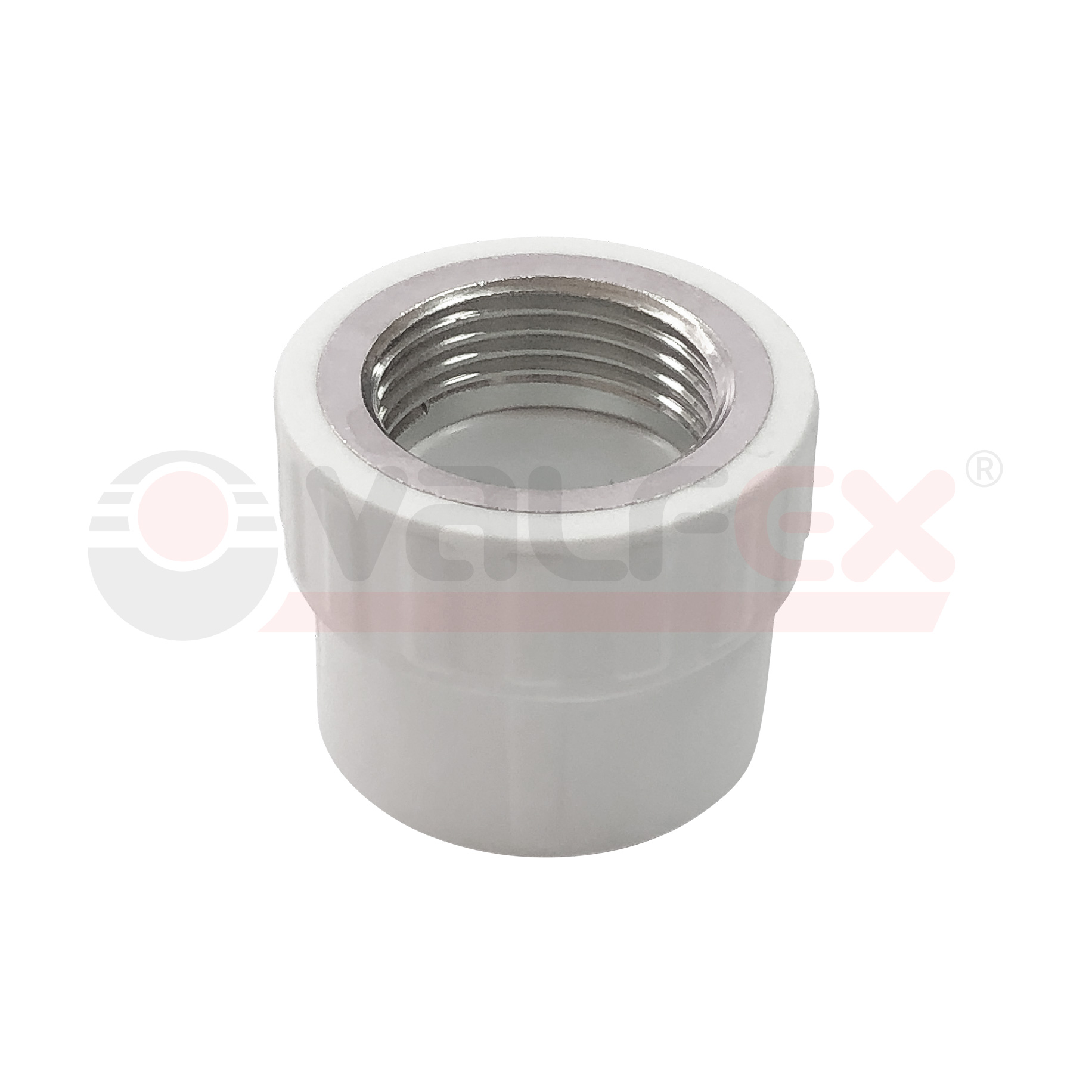 PRO Муфта переходная с внутренней резьбой  32 x 3/4" (80/20) (Valfex) БЕЛАЯ