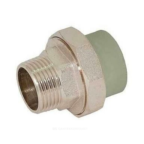 Муфта PP-R сер комб разъем Дн20х1/2" НР РосТурПласт 15519
