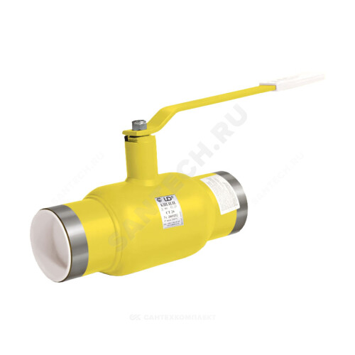 Кран шар ст газ Ду25 Ру40 п/привар полн LD КШ.Ц.П.GAS.025.040.П/П.02