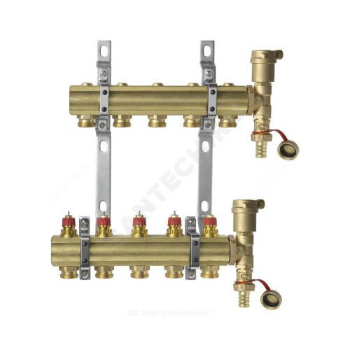 Группа коллект лат клап терм 1" м/м 2в 3/4" ЕК н/р в/к FHF-set Danfoss 088U0702