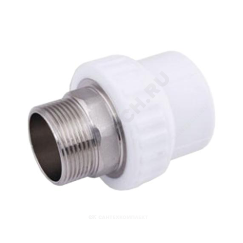 Муфта PP-R бел комб п/ключ Дн90х3" НР VALFEX 10135090