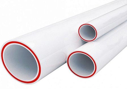 Труба полипропиленовая pp-r армированная стекловолокном, Дн40, РN25, MeerPlast - стекловолоконный армирующий слой, толщина стенки 6,7 мм