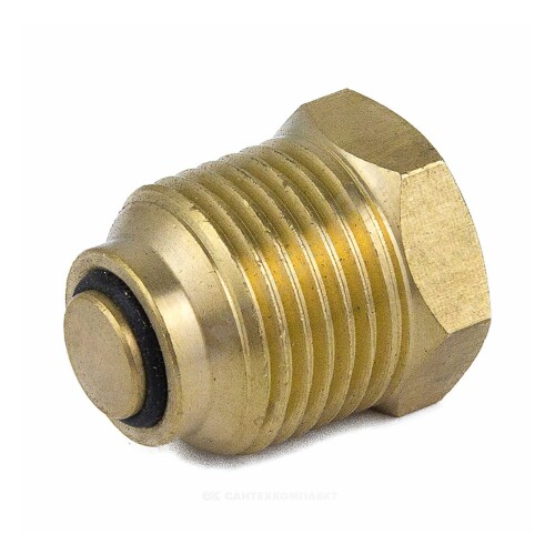 Клапан отсечной лат 5009 маном/термоман 1/4"х1/2" ВР/НР Aquasfera 5009-01