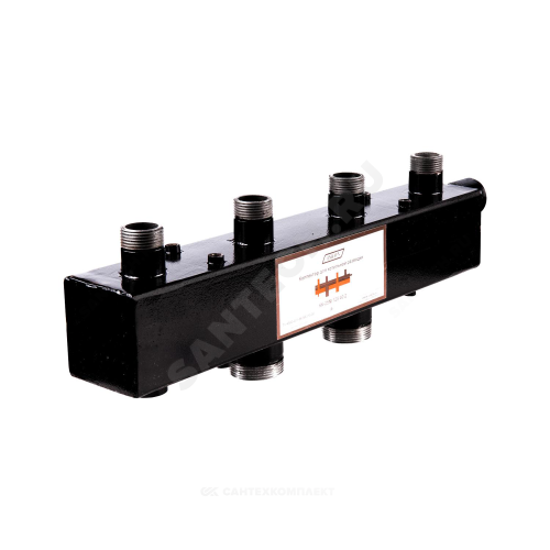 Коллектор ст для котельной 1 1/2" вн/р 2к 1" н/р 125мм ASKON 25M/125/40/2