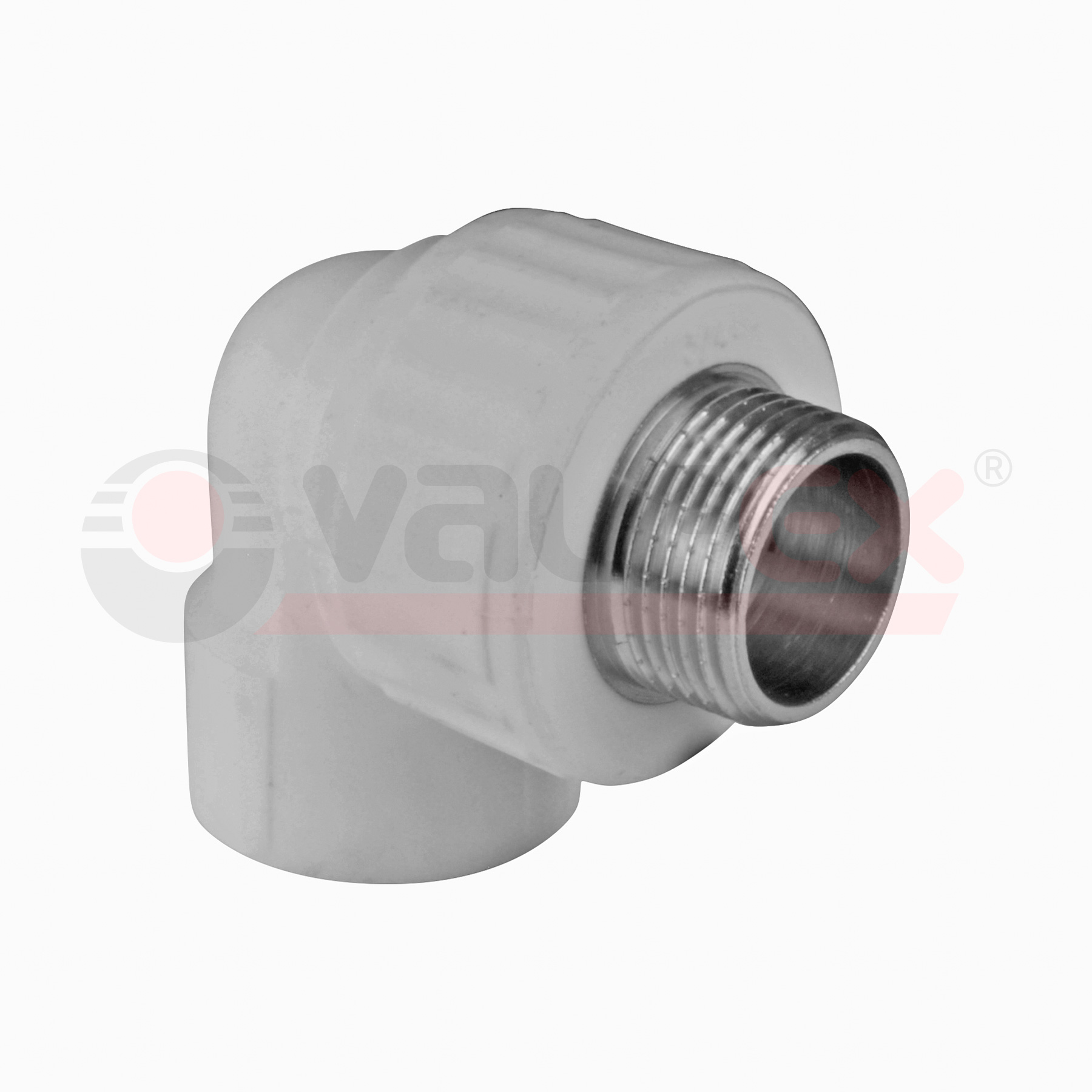 Угольник переходной с наружной резьбой 32х3/4" (40/10) (Valfex) СЕРЫЙ