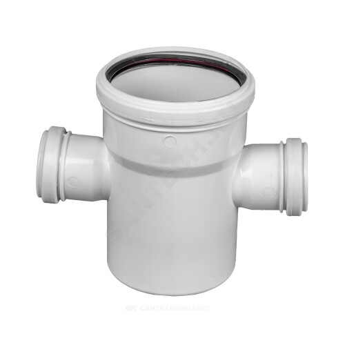 Крестовина PP-H 1-пл бел б/ш Дн110х50х50х87гр в/к РосТурПласт 24564