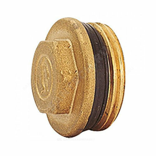 Пробка лат 1 1/4" н/р д/коллект с прокл Giacomini R592DY006