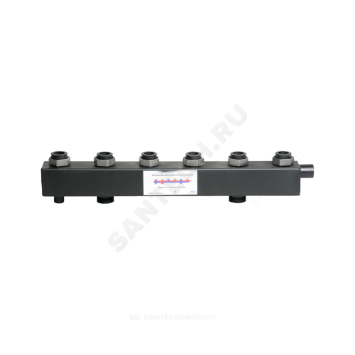 Коллектор ст для котельной 1 1/2" вн/р 3к 1 1/2" нак/г 125мм ASKON 40F/125/40/3