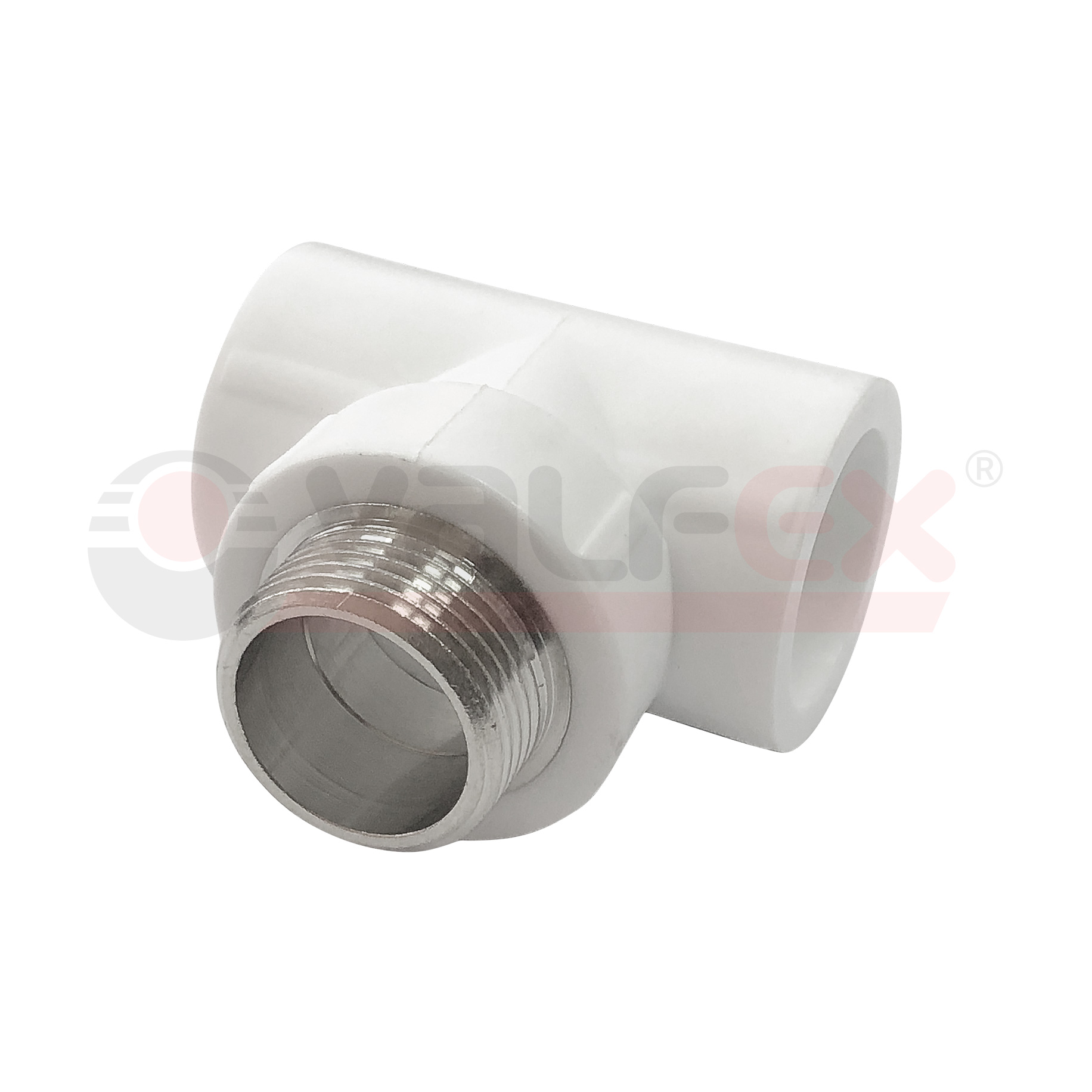 PRO Тройник переходной с наружной резьбой 32х3/4"х32 (30/10) (Valfex) БЕЛЫЙ