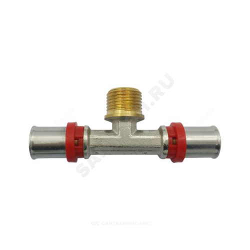 Тройник МП пресс лат Дн20х3/4"х20 НР Aquasfera 8012-03