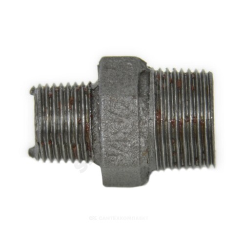 Ниппель чуг перех Ду25х15 (1"х1/2") НР Fittex