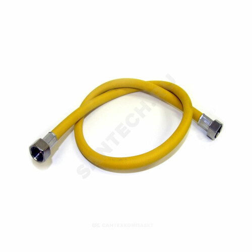 Подводка гибкая д/газа ПВХ Н1/2"-Н1/2" L=1,0м армирован Tuboflex