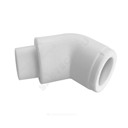 Угольник PP-R бел перех Дн20х45гр вн/нр пайка VALFEX 10109020