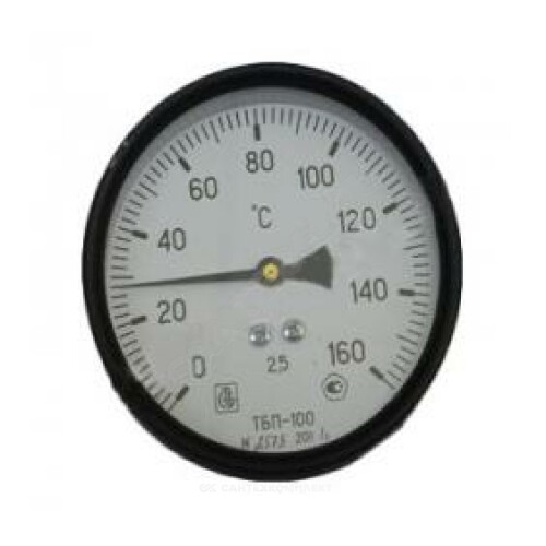 Термометр биметалл ТБП-Т 160С Дк100 L=100 G1/2" осевой ЗТП Минск