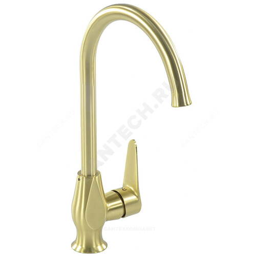 Смес/мойка ПСМ 303-3 однор выс/изл бок/р гайка GOLD Профсан PSM-303-3