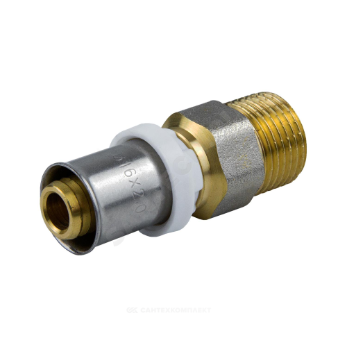 Муфта МП пресс лат Дн16х3/4" НР Aquasfera 8001-02