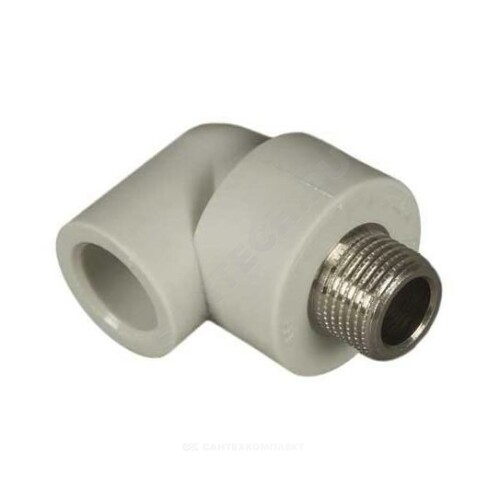 Угольник PP-R сер комб Дн20х1/2" НР VALFEX 10126020Г