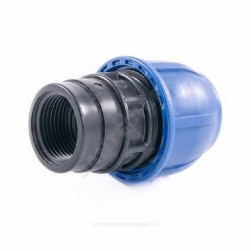Муфта ПЭ компресс Дн25х1/2" ВР Ру16 РосТурПласт 11482