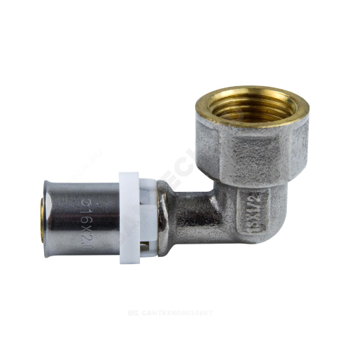 Угольник МП пресс лат Дн20х1/2"х90гр ВР Aquasfera 8007-03
