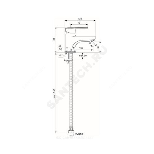 Смес/умыв однор лит/изл LOGIK Vidima BA275AA