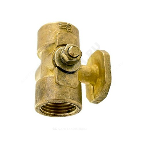 Кран д/ман лат 11б38бк G1/2"-М20х1,5 Ру16 м/м фл ВИПРА КПТ 3.05.00