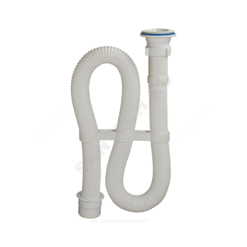 Сифон умыв/мойка гофр 1 1/2"x40 L=1000мм пер 50 пласт/сетка Орио АC-7011
