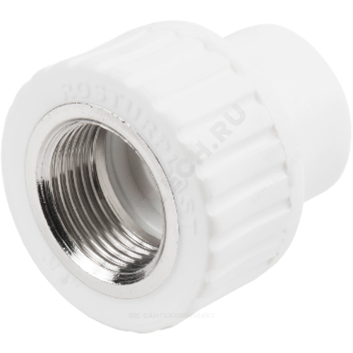 Муфта PP-R бел комб Дн25х1/2" ВР РосТурПласт 10654